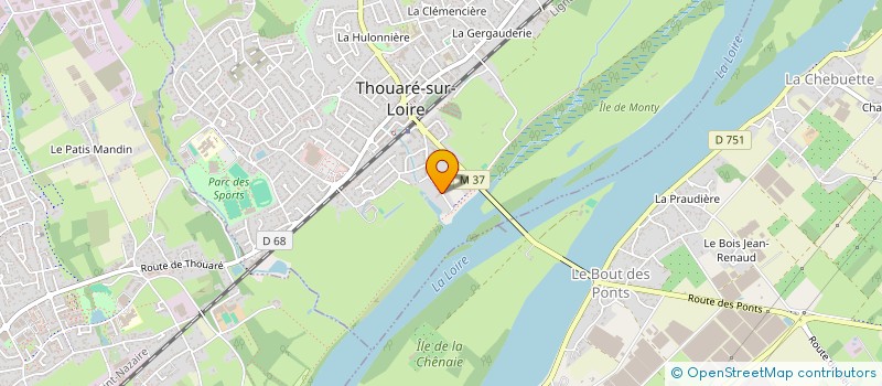 localisation de l'entreprise SOCIETE CIVILE LEBRUN LA GRILLE  THOUARE-SUR-LOIRE