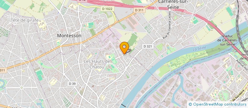 localisation de l'entreprise SOCIETE CIVILE LES 13 COQUELICOTS  CHATOU