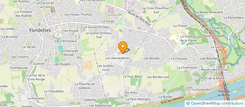 localisation de l'entreprise SOCIETE CIVILE LES AMARDIERES à FONDETTES