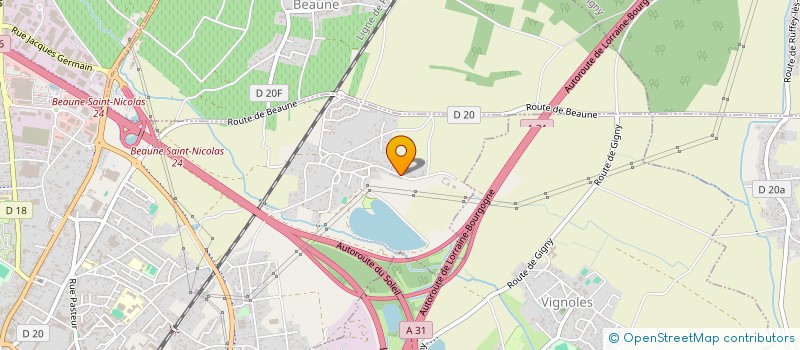 localisation de l'entreprise SOCIETE CIVILE LES CENT VIGNES à BEAUNE