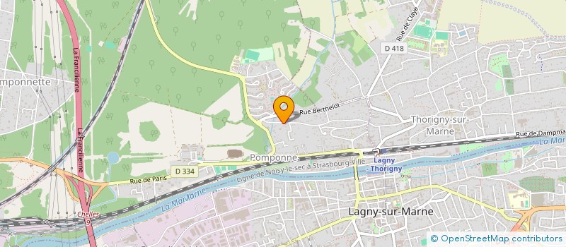 localisation de l'entreprise SOCIETE CIVILE LES CHENES  POMPONNE