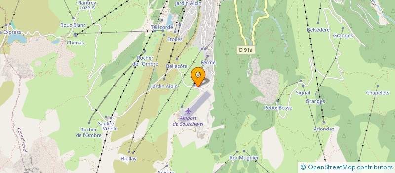 localisation de l'entreprise SOCIETE CIVILE LES CINQ SAISONS à COURCHEVEL