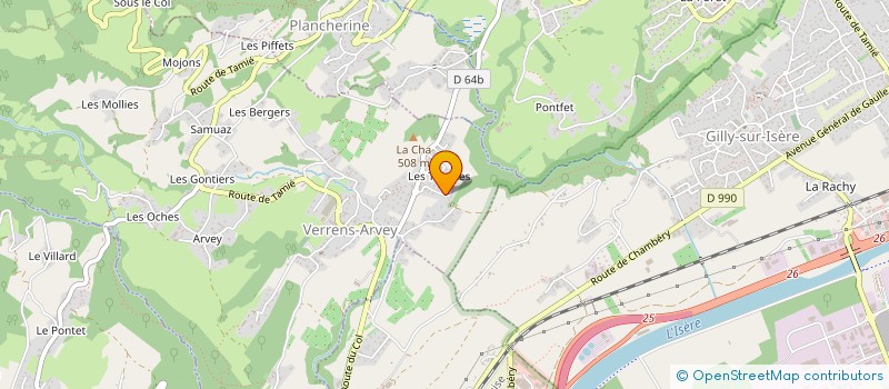 localisation de l'entreprise SOCIETE CIVILE LES CORTES à VERRENS-ARVEY