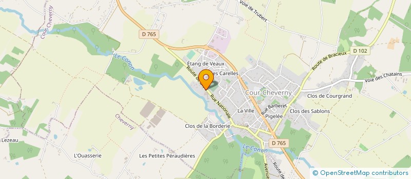 localisation de l'entreprise SOCIETE CIVILE LES DEUX A  COUR-CHEVERNY