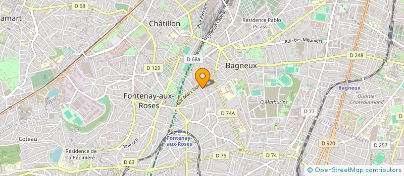 localisation de l'entreprise SOCIETE CIVILE LES FONTAINES à FONTENAY-AUX-ROSES