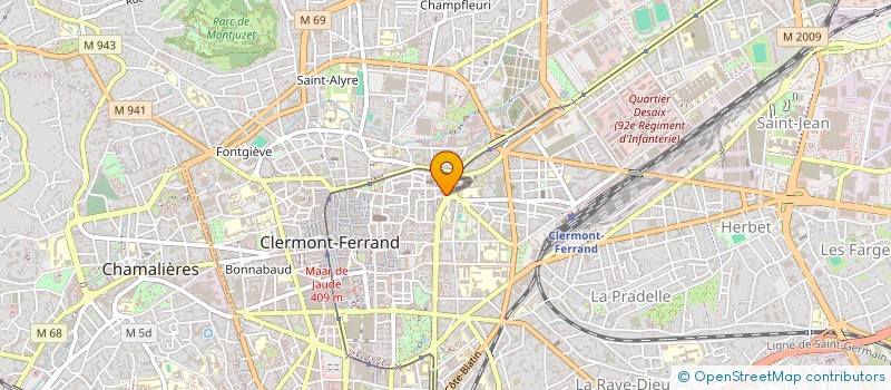 localisation de l'entreprise SOCIETE CIVILE LES MICOCOULIERS  CLERMONT-FERRAND