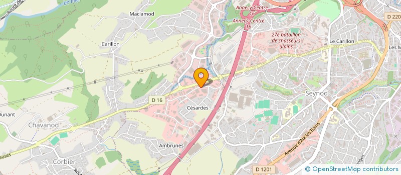 localisation de l'entreprise SOCIETE CIVILE LES PIECES  ANNECY