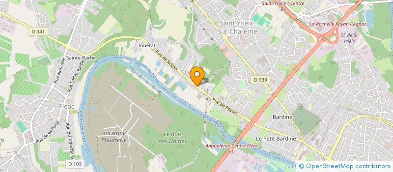 localisation de l'entreprise SOCIETE CIVILE LES PLANES  SAINT-YRIEIX-SUR-CHARENTE