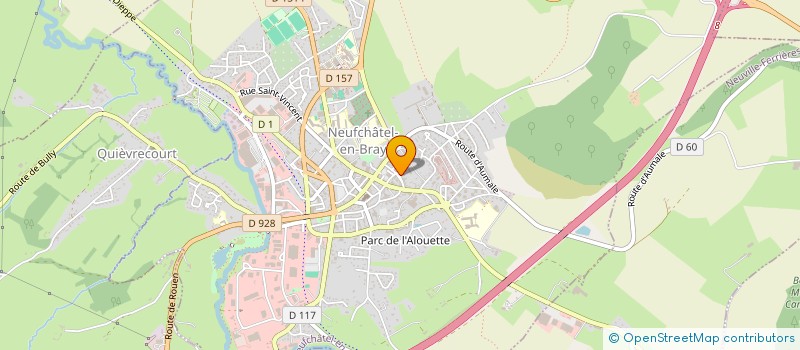 localisation de l'entreprise SOCIETE CIVILE LES QUATRE COEURS  NEUFCHATEL-EN-BRAY