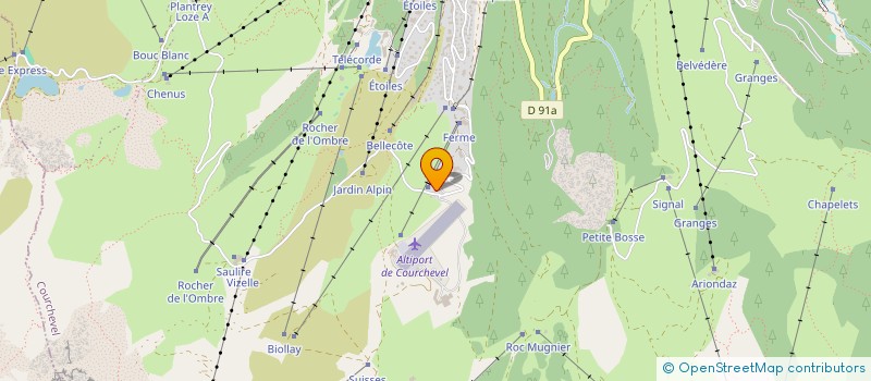 localisation de l'entreprise SOCIETE CIVILE LES QUATRE SAISONS à COURCHEVEL
