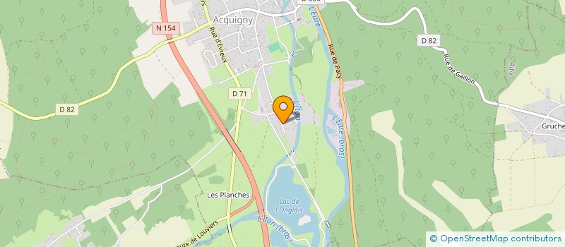 localisation de l'entreprise SOCIETE CIVILE LES QUATRE VENTS  ACQUIGNY