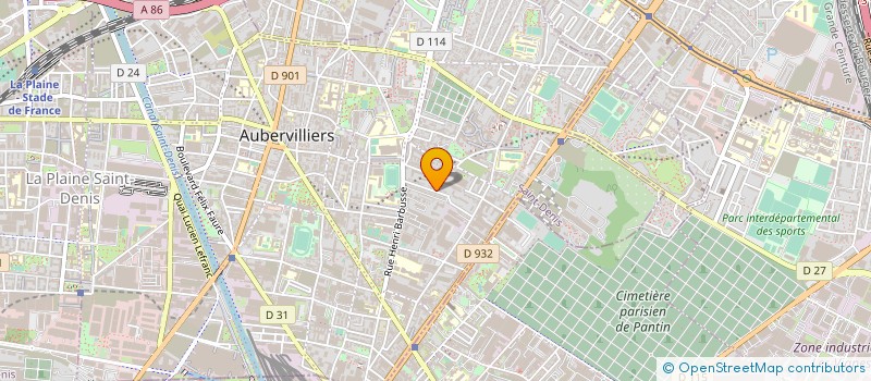 localisation de l'entreprise SOCIETE CIVILE LES ROSES  AUBERVILLIERS