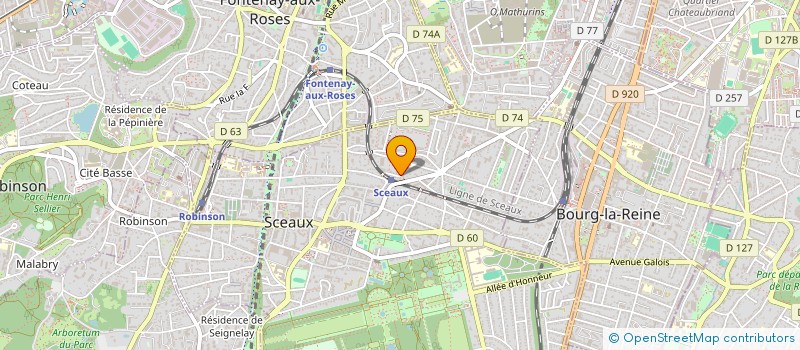 localisation de l'entreprise SOCIETE CIVILE LES ROULETTES à SCEAUX