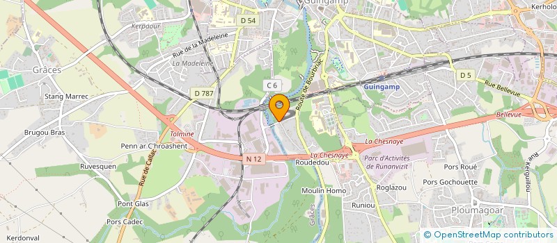 localisation de l'entreprise SOCIETE CIVILE LES SILENES  GUINGAMP