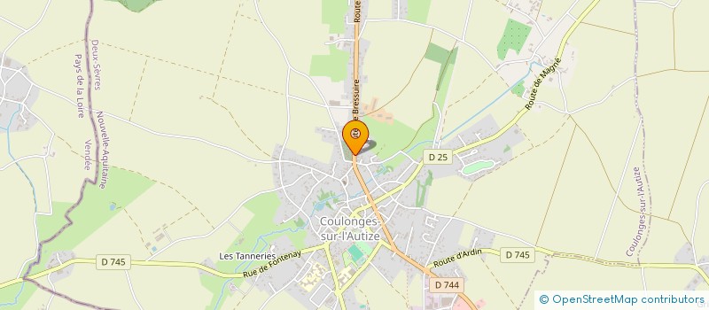 localisation de l'entreprise SOCIETE CIVILE LES T'OIS  COULONGES-SUR-L'AUTIZE