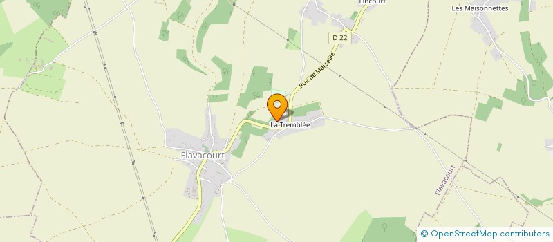 localisation de l'entreprise SOCIETE CIVILE LES TROIS POUSSINS  FLAVACOURT