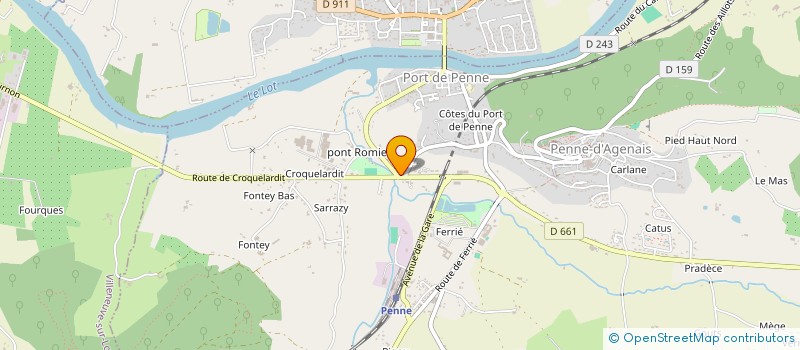 localisation de l'entreprise SOCIETE CIVILE LOM-PIERRES  PENNE D'AGENAIS