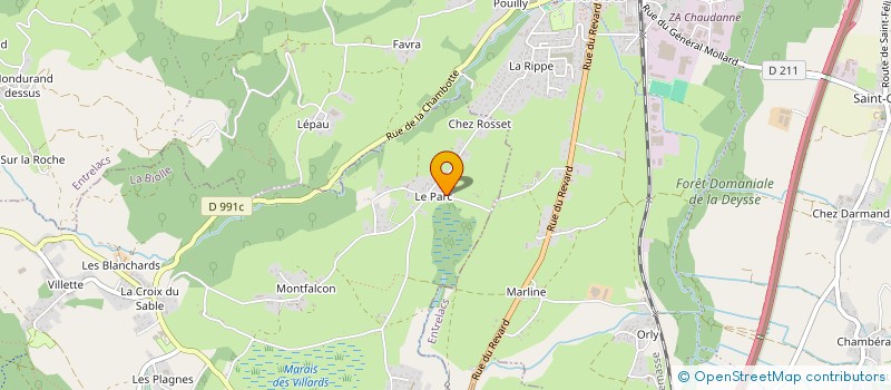 localisation de l'entreprise SOCIETE CIVILE LORENE  LA BIOLLE