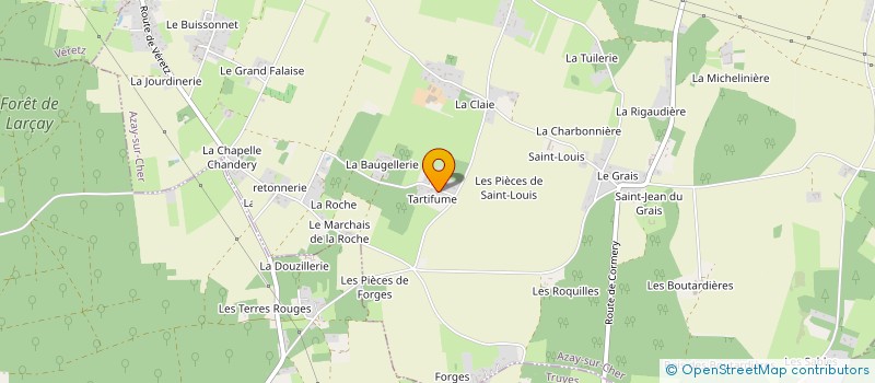 localisation de l'entreprise SOCIETE CIVILE LSMC  AZAY-SUR-CHER