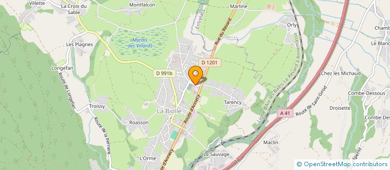 localisation de l'entreprise SOCIETE CIVILE LUDOVIC ET DANIEL  LA BIOLLE