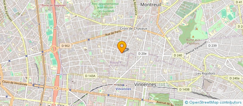 localisation de l'entreprise SOCIETE CIVILE M'64 à MONTREUIL