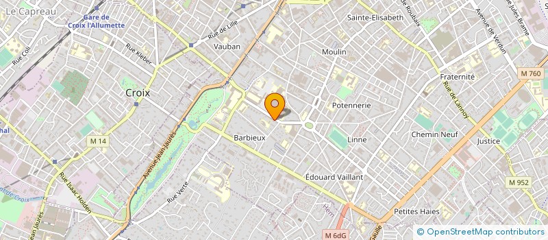 localisation de l'entreprise SOCIETE CIVILE M.A.V.  ROUBAIX