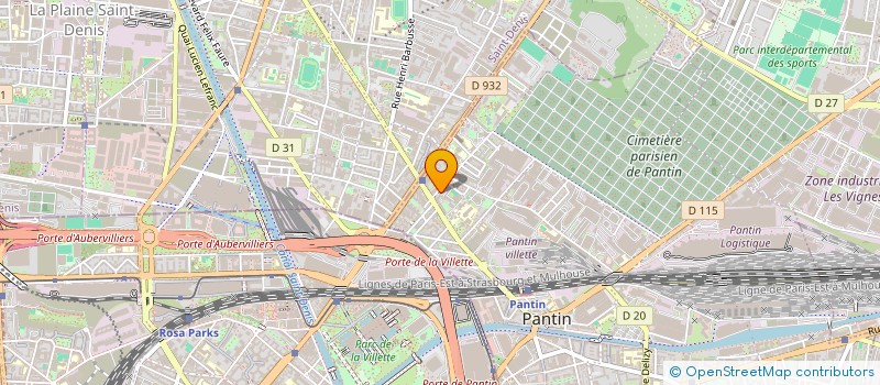 localisation de l'entreprise SOCIETE CIVILE MAJAFREMO  PANTIN