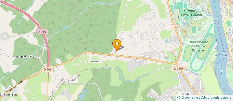 localisation de l'entreprise SOCIETE CIVILE MAJEF  BELLERIVE-SUR-ALLIER