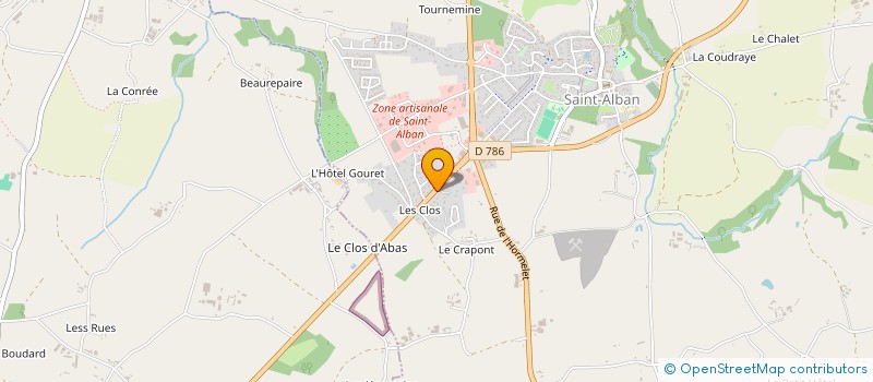 localisation de l'entreprise SOCIETE CIVILE MAJU  SAINT-ALBAN