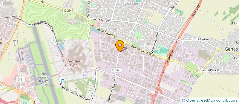 localisation de l'entreprise SOCIETE CIVILE MALAUVIC  CHASSIEU