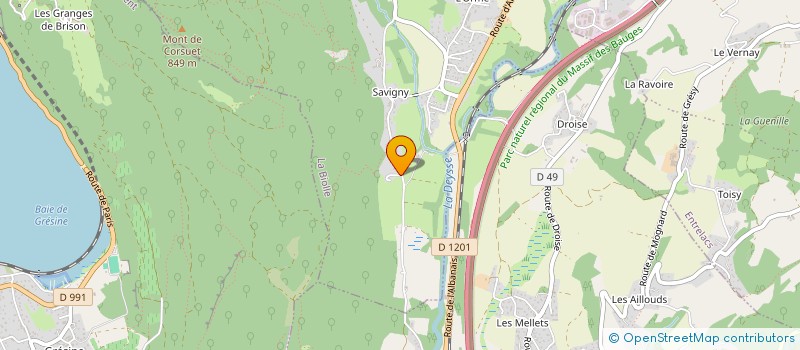 localisation de l'entreprise SOCIETE CIVILE MAMY JARDIN  LA BIOLLE