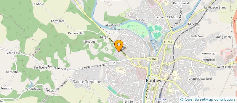 localisation de l'entreprise SOCIETE CIVILE MANON  PONTIVY