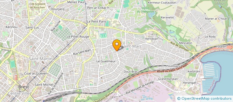 localisation de l'entreprise SOCIETE CIVILE MARC22  BREST