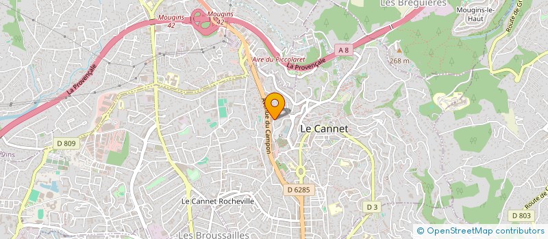 localisation de l'entreprise SOCIETE CIVILE MARMAT à LE CANNET