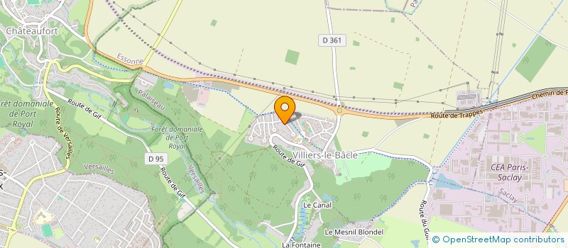 localisation de l'entreprise SOCIETE CIVILE MARYSE BASTIE  VILLIERS-LE-BACLE