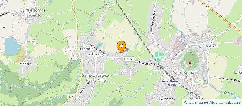 localisation de l'entreprise SOCIETE CIVILE MATHEO  SAINT-ROMAIN-LE-PUY