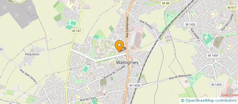 localisation de l'entreprise SOCIETE CIVILE MAZR IMMO ET PAR ABREVIATION SCI MAZR IMMO  WATTIGNIES