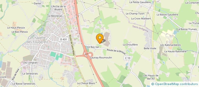 localisation de l'entreprise SOCIETE CIVILE MEREL FI  SAINT-GREGOIRE