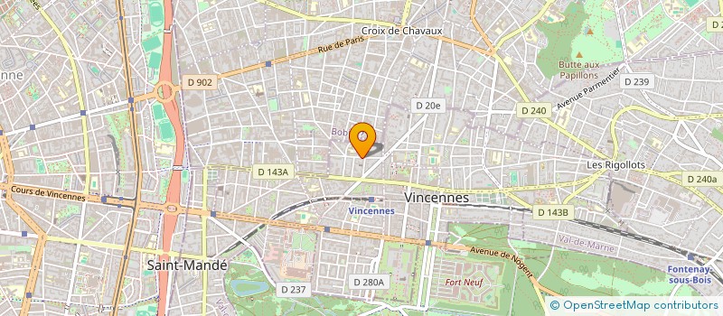 localisation de l'entreprise SOCIETE CIVILE MILANJE à VINCENNES