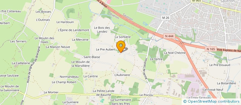 localisation de l'entreprise SOCIETE CIVILE MIMOSA  COUERON