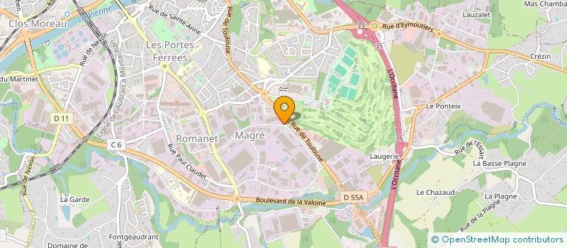 localisation de l'entreprise SOCIETE CIVILE MOBILIERE DGM à LIMOGES