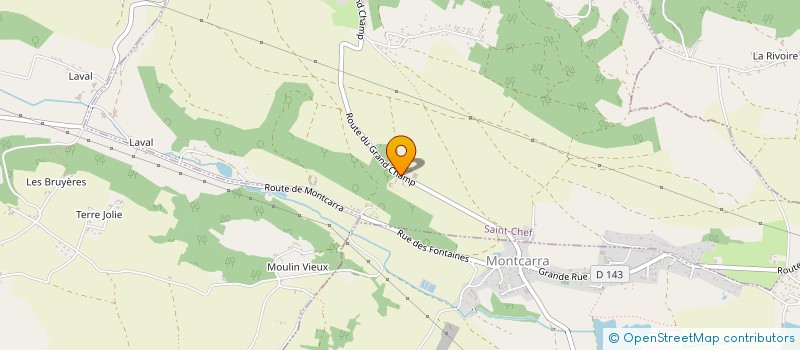 localisation de l'entreprise SOCIETE CIVILE MONTE CARA  SAINT-CHEF