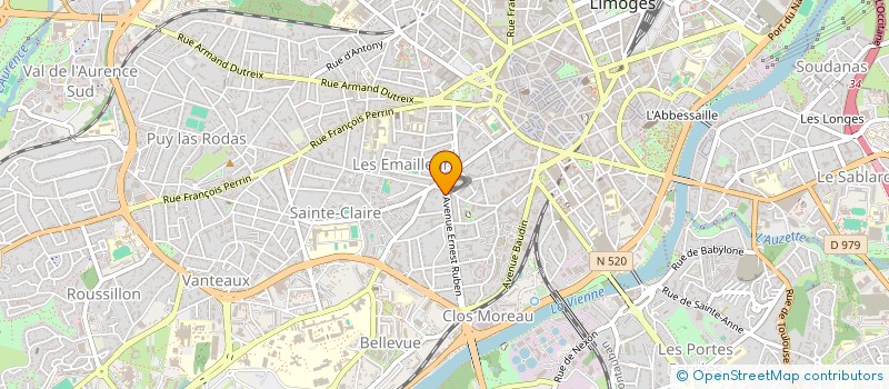 localisation de l'entreprise SOCIETE CIVILE MONTFAYON à LIMOGES