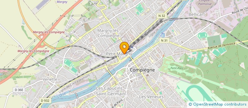 localisation de l'entreprise SOCIETE CIVILE MONTGOLFIER  COMPIEGNE