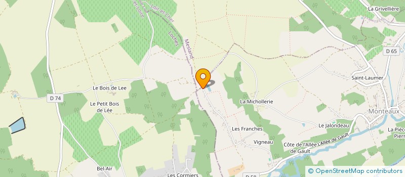 localisation de l'entreprise SOCIETE CIVILE MORTIMER  MONTEAUX