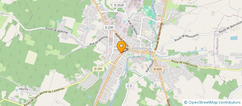 localisation de l'entreprise SOCIETE CIVILE MOULIN DE CRUQ  CASTELJALOUX