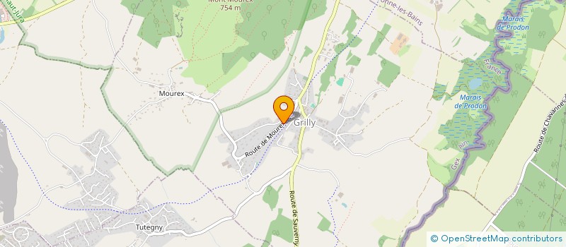 localisation de l'entreprise SOCIETE CIVILE MVMF AVENIR  GRILLY