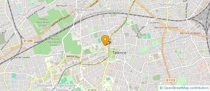 localisation de l'entreprise SOCIETE CIVILE NADALOU  TALENCE