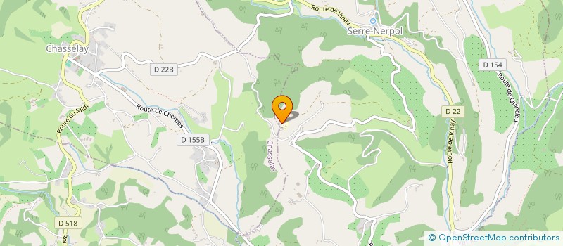 localisation de l'entreprise SOCIETE CIVILE NERPOL L'OSIER  SERRE-NERPOL