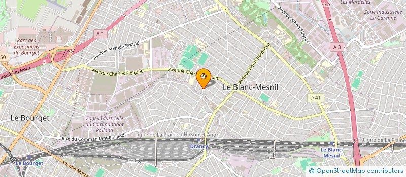 localisation de l'entreprise SOCIETE CIVILE NORD SUD à LE BLANC-MESNIL